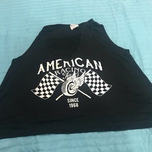 Black and white tank top